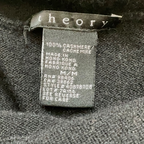 Theory Black Cashmere Sweater - Picture 10 of 14